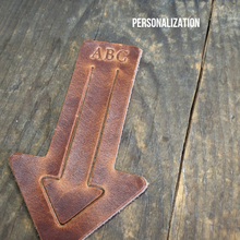 Load image into Gallery viewer, Leather Arrow Bookmark - Caliber Leather Company