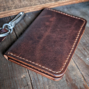 Herman - Vertical Leather Bifold Wallet - Caliber Leather Company