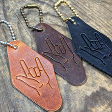 Load image into Gallery viewer, I Love You - Leather Keychain - Sign Language