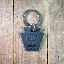 Load image into Gallery viewer, Liberty Bell Pennsylvania Keystone Leather Keychain