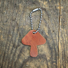Load image into Gallery viewer, Leather Mushroom Keychain - Caliber Leather Company