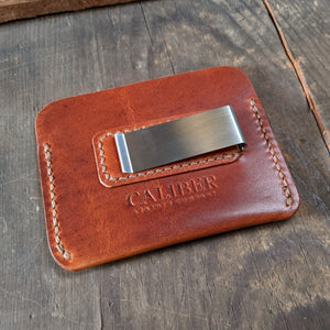 Q - Leather Money Clip Card Wallet - Caliber Leather Company