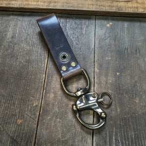 Camelback Mountain - Quick Release Keychain - Horween leather loop with snap closure - Caliber Leather Company