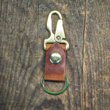 Load image into Gallery viewer, Appalachian Bottle Opener - Personalized Leather Key Chain - Caliber Leather Company