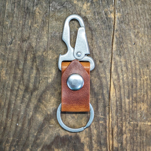 Appalachian Bottle Opener - Personalized Leather Key Chain - Caliber Leather Company