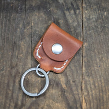 Load image into Gallery viewer, Guitar Pick Holder Leather Keychain