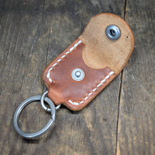 Load image into Gallery viewer, Guitar Pick Holder Leather Keychain