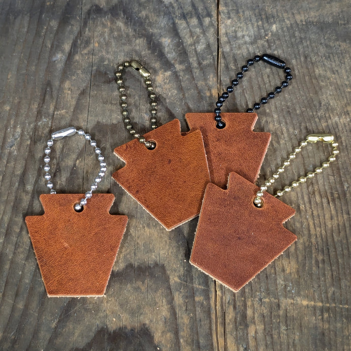 Pennsylvania Keystone - Leather Keychain