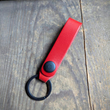 Load image into Gallery viewer, Personalized Leather Snap Loop Keychain - Wickett &amp; Craig Leather
