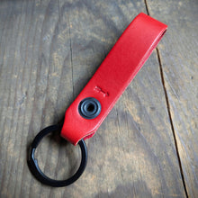 Load image into Gallery viewer, Personalized Leather Snap Loop Keychain - Wickett &amp; Craig Leather