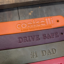 Load image into Gallery viewer, Personalized Leather Snap Loop Keychain - Wickett &amp; Craig Leather