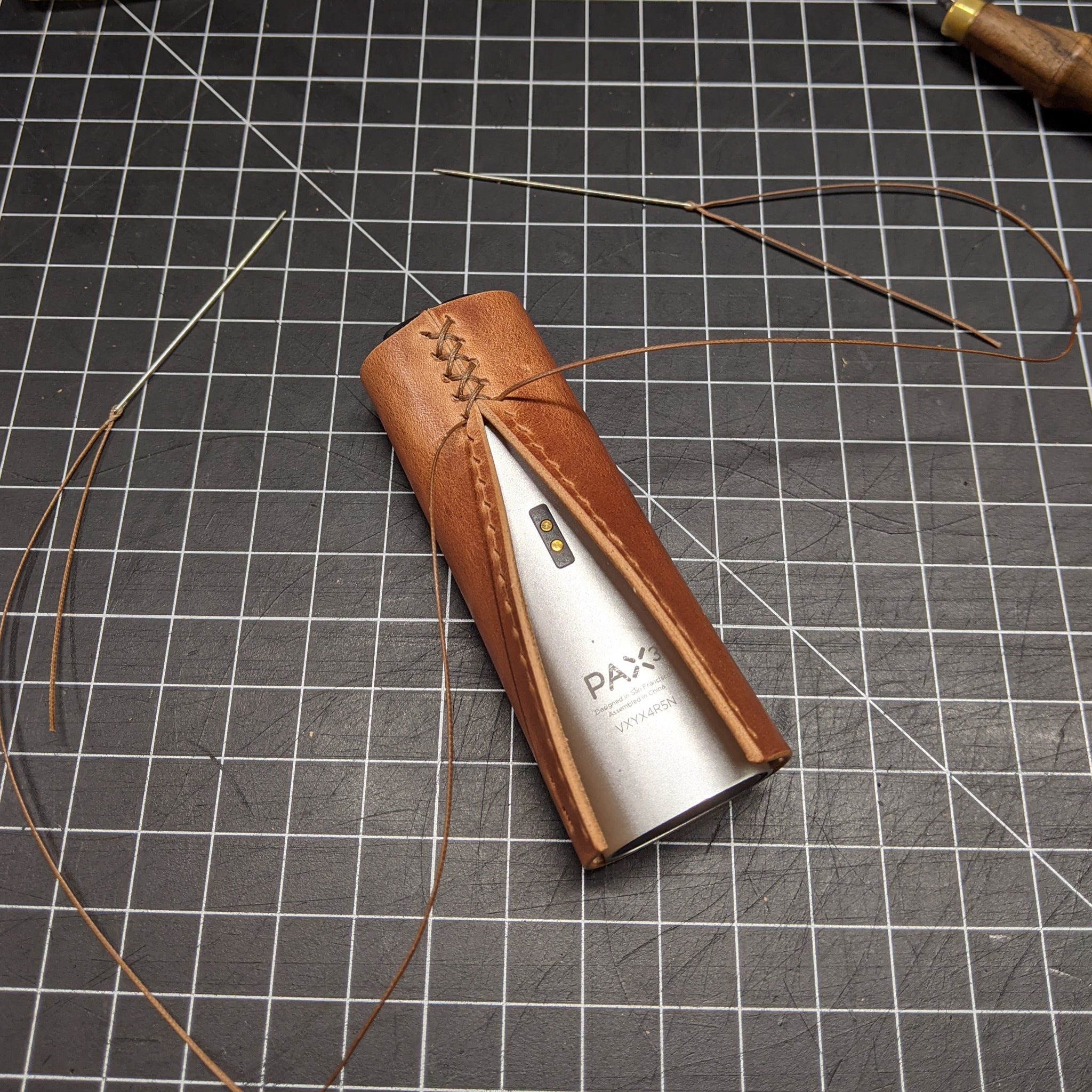 Leather Sleeve - Pax 3 Caliber Leather Company Leather Sleeve - Pax 3 Caliber Leather Company