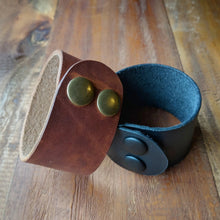 Load image into Gallery viewer, Leather Cuff Bracelet - Caliber Leather Company