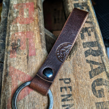 Load image into Gallery viewer, Swoveberg - Personalized Leather Keyring - Caliber Leather Company