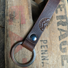 Load image into Gallery viewer, Swoveberg - Personalized Leather Keyring - Caliber Leather Company