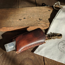 Load image into Gallery viewer, Leather Hand Sanitizer Holder - Caliber Leather Company