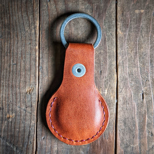 Leather Apple Air Tag Keychain Holder - Caliber Leather Company