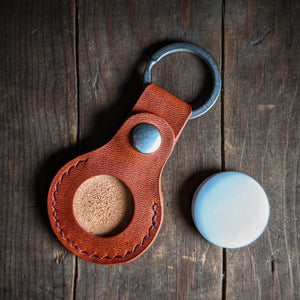Leather Apple Air Tag Keychain Holder - Caliber Leather Company
