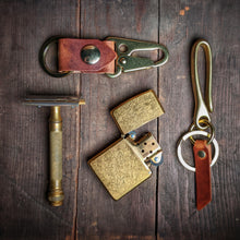 Load image into Gallery viewer, Appalachian - Lever Clip Tactical Horween Leather Key Chain - Caliber Leather Company