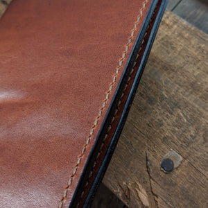 Delaware River - English Tan Horween Leather Passport Wallet - Ready to Ship - Caliber Leather Company
