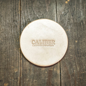 Round Leather Coaster - Pennsylvania State - Caliber Leather Company